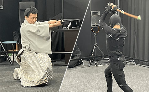 著名な流派の先生によるモーションキャプチャーを提供